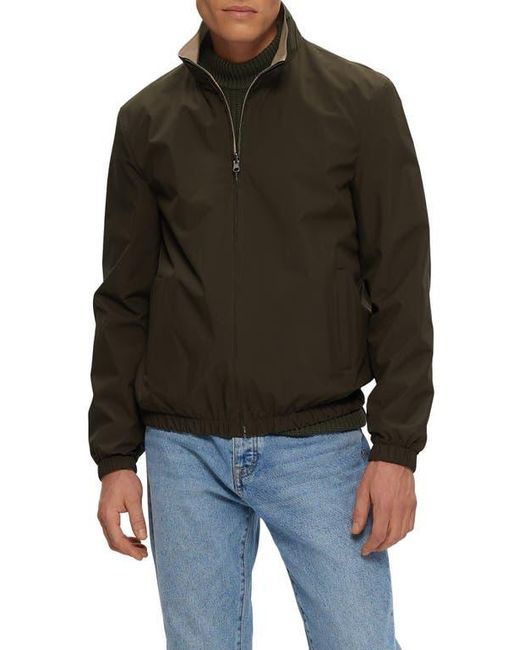 Gorski Black Reversible Zip Jacket for men