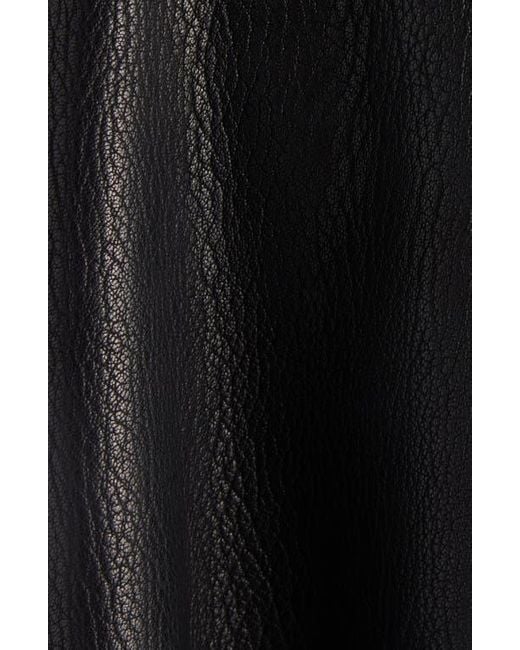 Acne Black Laris Leather Crop Trench Coat