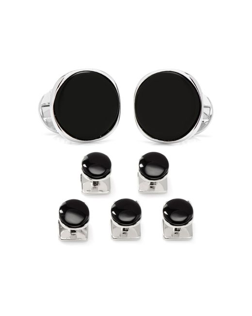 Cufflinks Inc. Black Formal Onyx Cuff Links & Studs Set for men