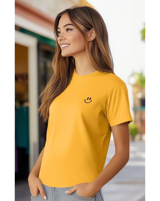 Alix Yellow Smile Face Tee