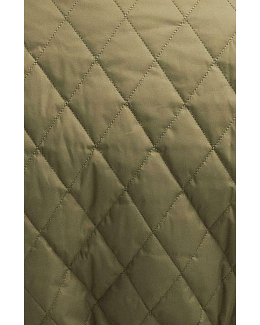 Barbour Green Reil Quilted Belted Recycled Polyester Jacket
