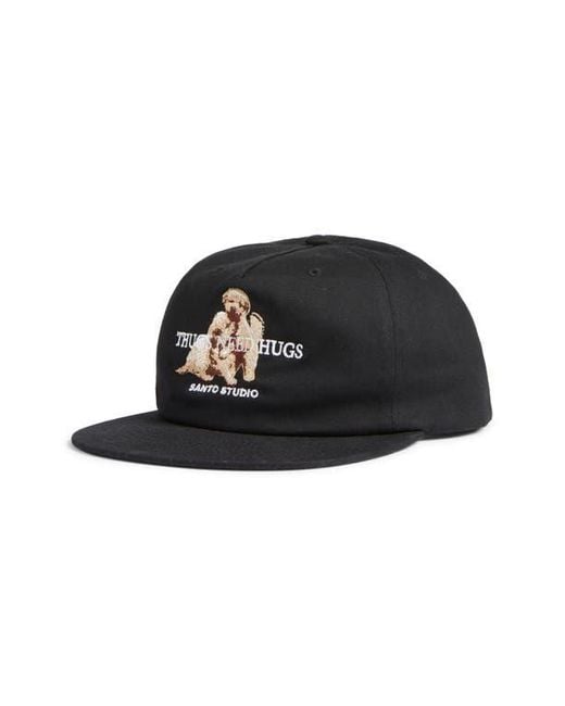 Saint Studio Black Thugs Need Hugs Baseball Cap for men