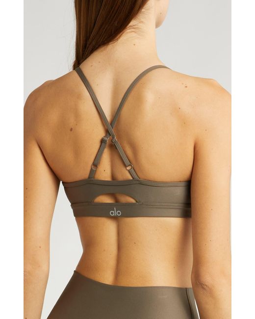 Alo Yoga Green Airlift Intrigue Bra