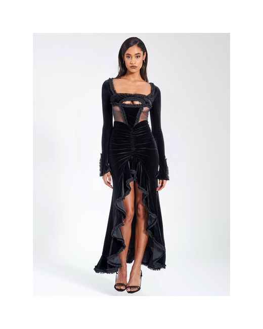 maeve asymmetrical fit & flare mini dress Floral Ruffled Sleeve Asymmetrical Dress – Maeve & Melrose main image 0