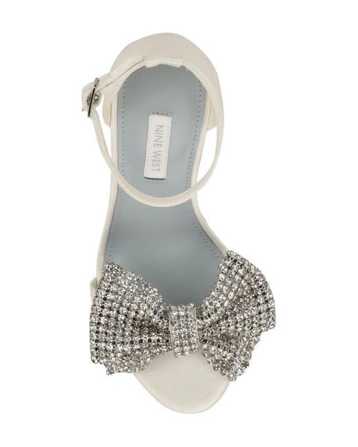 Nine West Metallic Tansie Ankle Strap Sandal