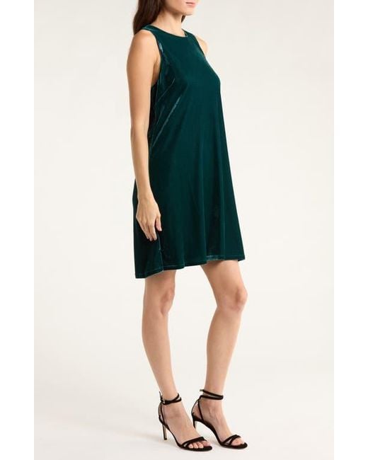 Tommy Bahama Blue Jasmina Velvet Shift Dress