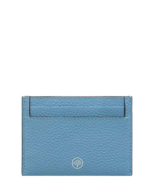 Mulberry Blue Leather Card Case for men