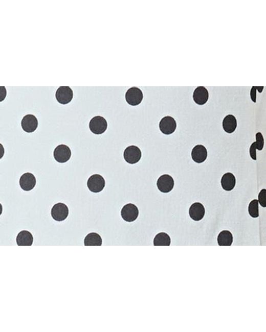 Endless Rose Blue Polka Dot Strapless A-Line Dress