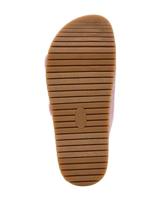 Anne Klein Pink Happy Platform Slide Sandal