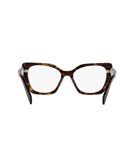 Prada Black 54Mm Square Optical Glasses for men