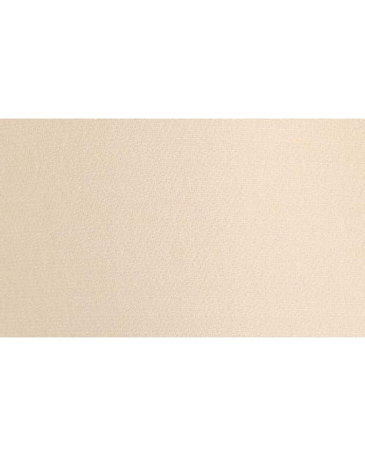 Valentino Garavani Natural V-Detail Crepe Couture Dress
