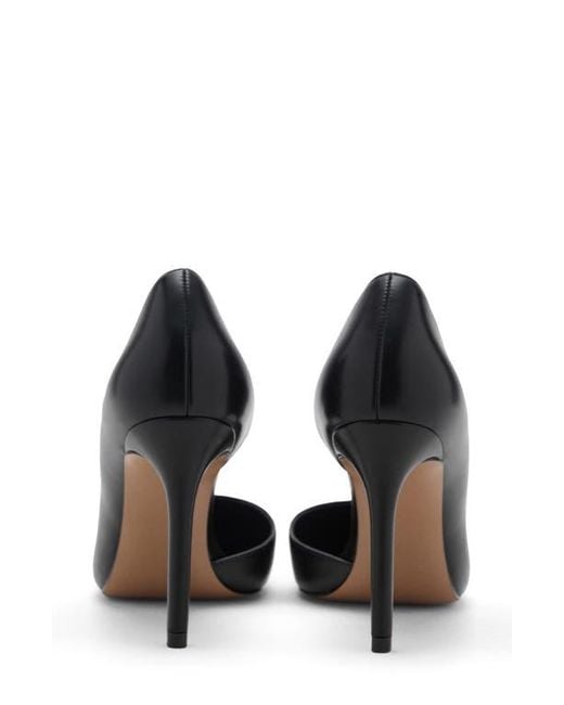 Mango Black Audrey Half D'Orsay Pump