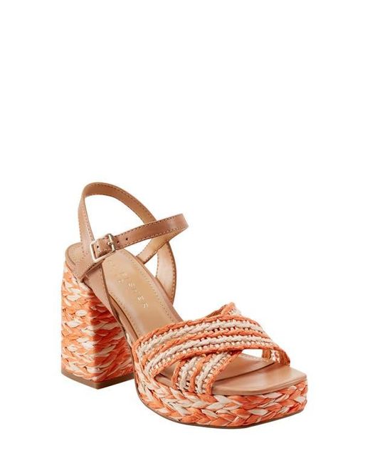 Marc Fisher Pink Juliey Ankle Strap Platform Sandal