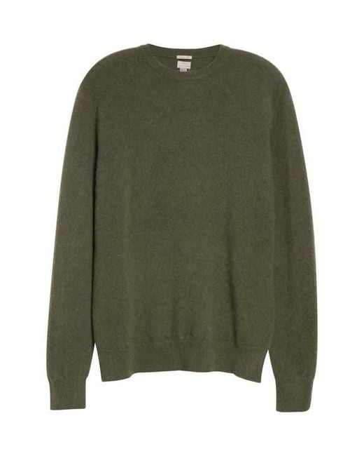 Massimo Alba Green Crewneck Cashmere Sweater for men
