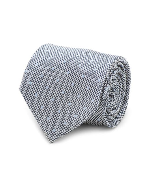 Cufflinks Inc. Gray Houndstooth Dot Silk Tie for men