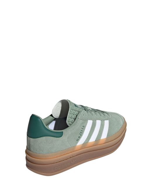 adidas Gazelle Bold Platform Sneaker in Green | Lyst