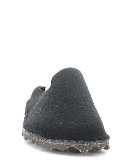 ASPORTUGUESAS Black Natura Wool Felt Mule
