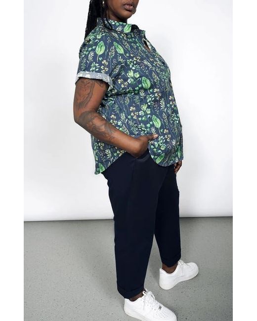 WILDFANG Green The Essential Oxford Button Up