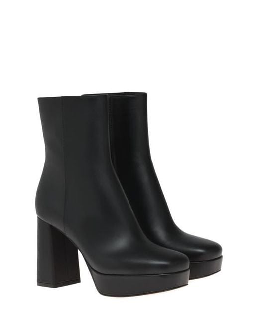 Gianvito Rossi Black Daisen Booties