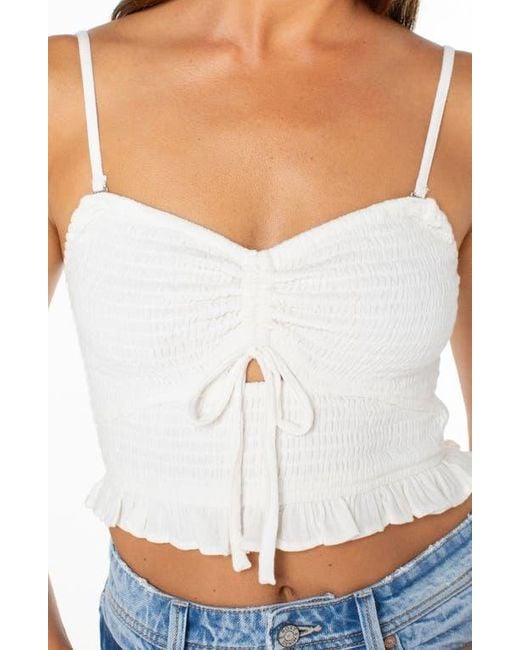 Roxy Blue Spring Fling Crop Tank