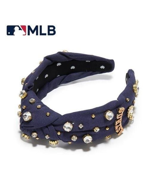 Lele Sadoughi Blue Mlb Houston Astros Embellished Headband