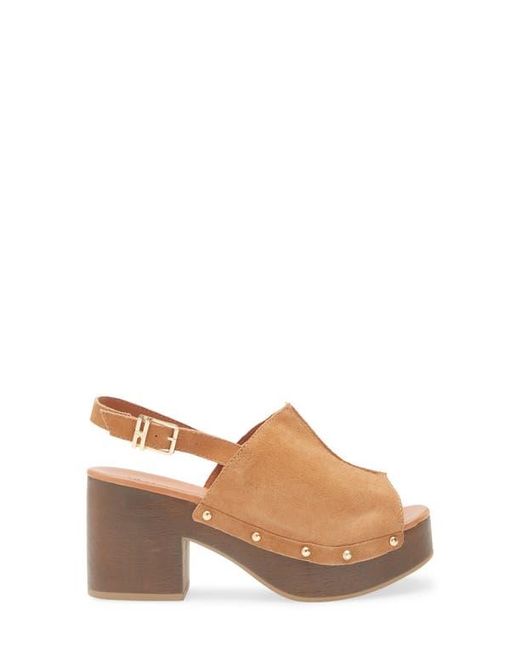 BOTTER Brown Slingback Peep Toe Platform Sandal