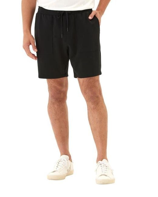 Threads For Thought Black Casper Drawstring Shorts for men