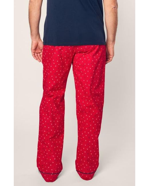 Petite Plume Red Anchors Away Pajama Pants for men