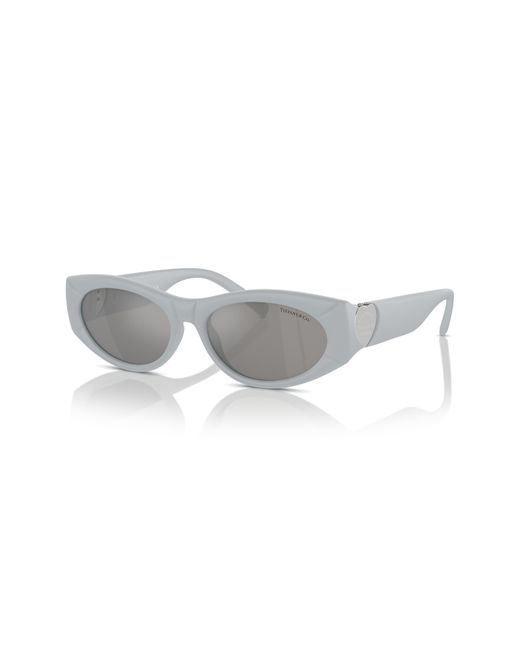 Tiffany & Co Gray 55mm Oval Sunglasses
