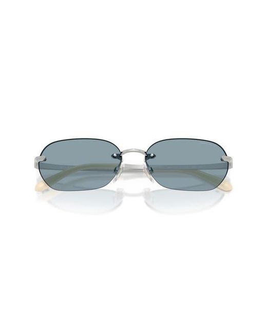 Ralph Lauren Blue 59Mm Rectangular Sunglasses