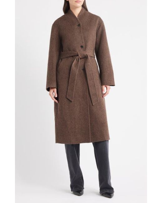 Rails Brown Roland Tie Waist Wool Blend Coat