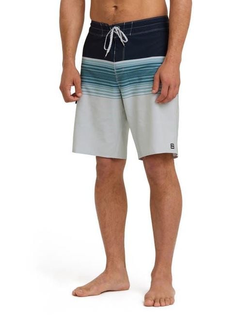 Billabong Blue All Day Stripe Board Shorts for men