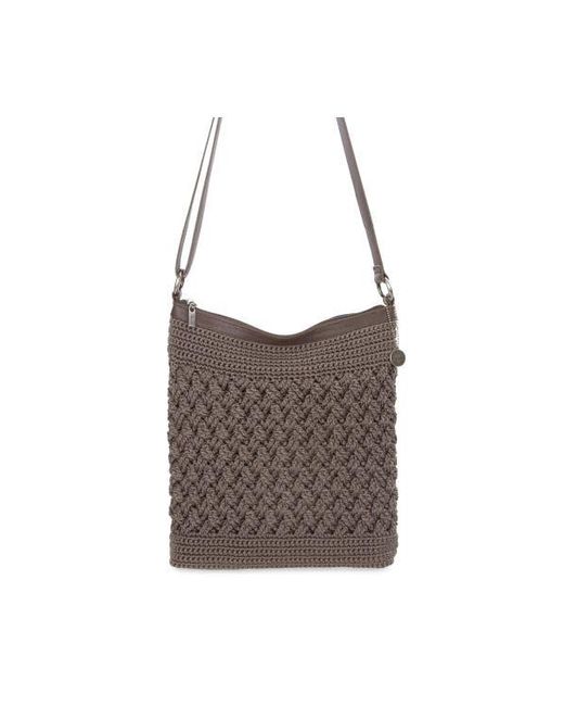 The Sak Brown Lucia Crossbody Hand Crochet Bag