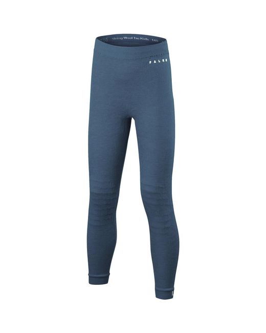 Falke Blue Wool Tech Long Base Layer Bottom