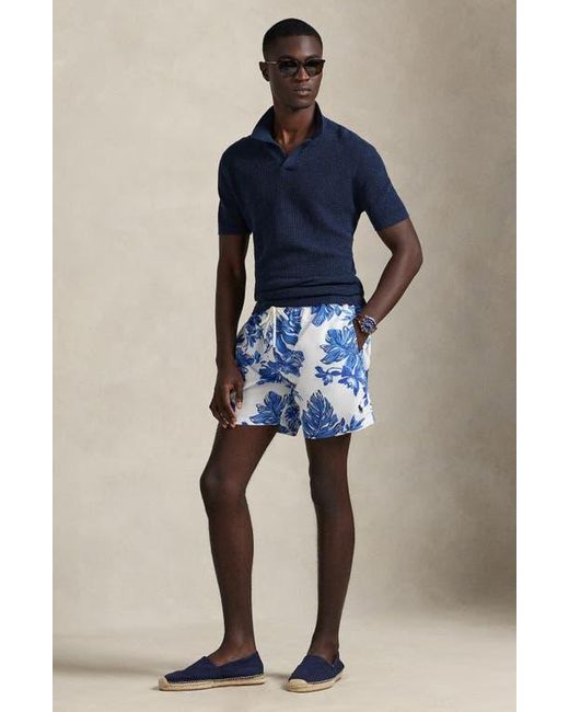 Polo Ralph Lauren Blue Traveler Classic Swim Trunks for men
