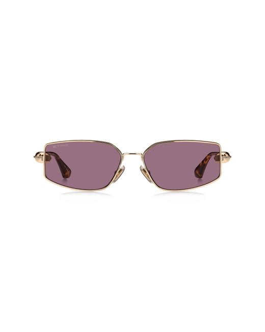 Etro Purple 59Mm Rectangular Sunglasses