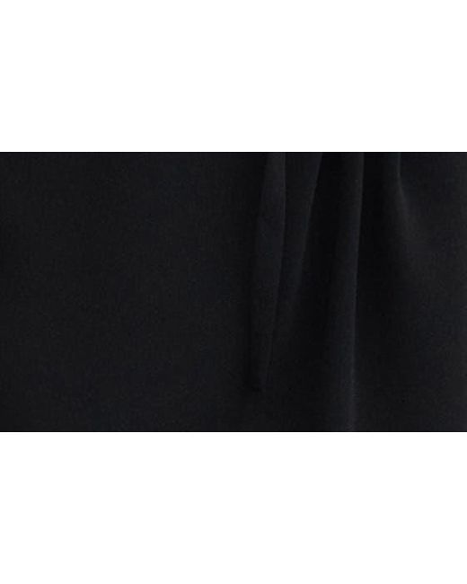 Mango Black Felicia Belted Long Sleeve Minidress