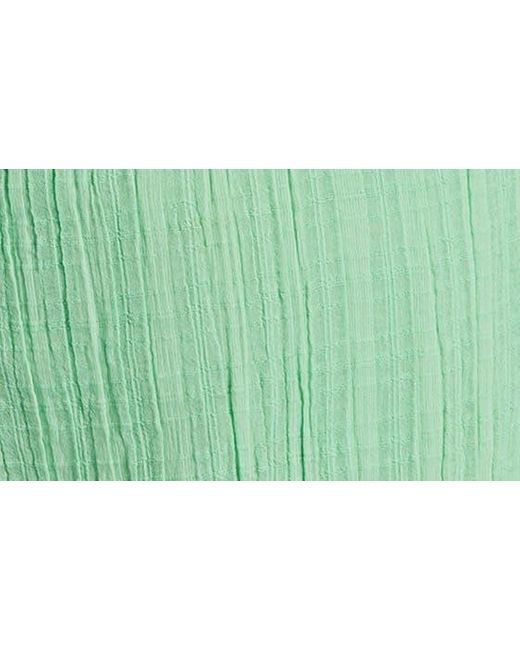 Billabong Green Sol Cotton Gauze Minidress