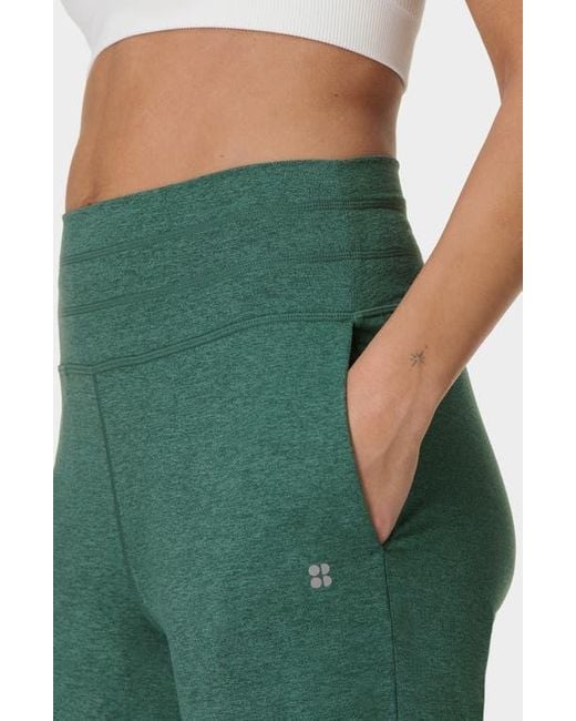 Sweaty Betty Green Gaia Long Pocket Joggers