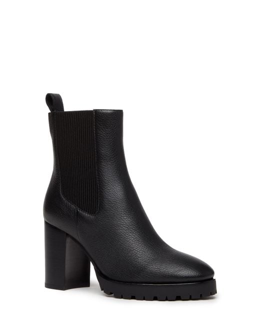PAIGE Black Izzy Platform Chelsea Boot