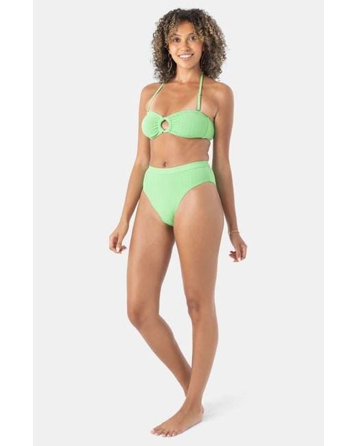 Roxy Green Haleiwa Bandeau Bikini Top