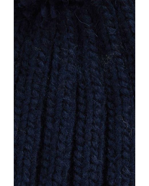 Barbour Blue Kelson Pompom Beanie for men