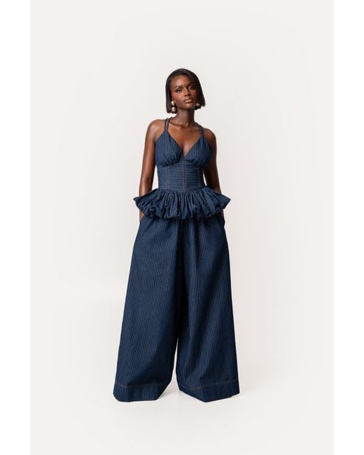 Ofuure Blue Amara Pants