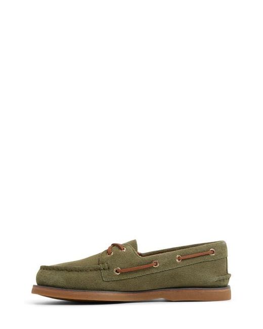 Sperry Top-Sider Green Cup Double Welt Boat Shoe for men