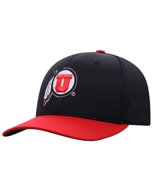 Top Of The World Blue Utah Utes Reflex Fitted Hat for men