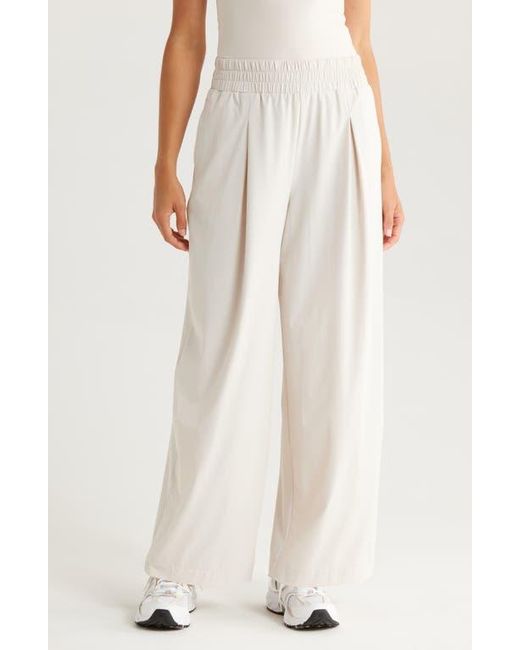Zella White Atlas Wide Leg Pants