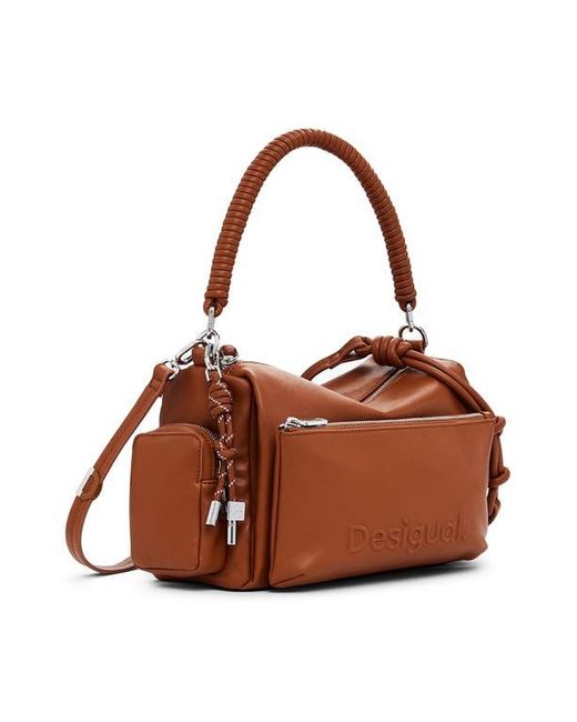 Desigual Brown Faux Leather Shoulder Bag