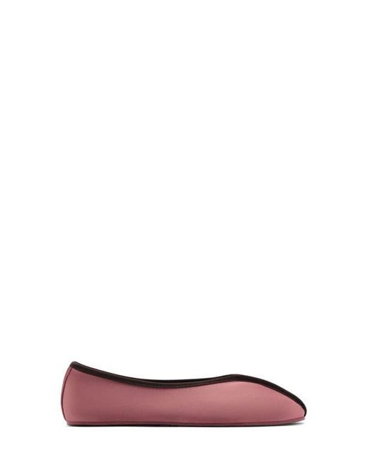 Mango Pink Satin Ballerina Flat