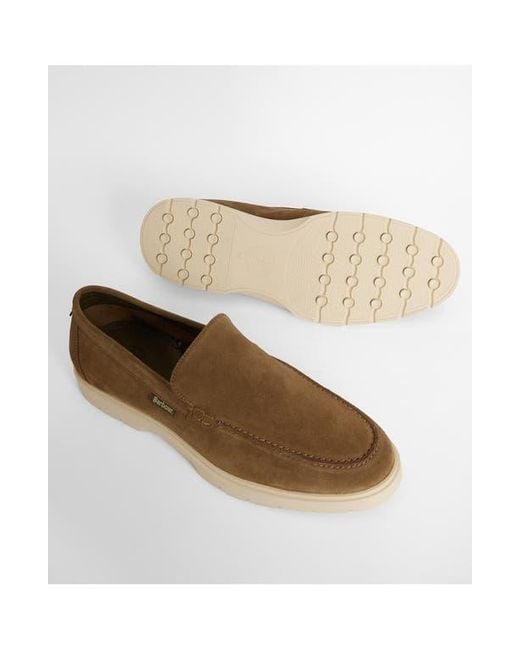 Barbour Brown Carty Moc Toe Loafer for men