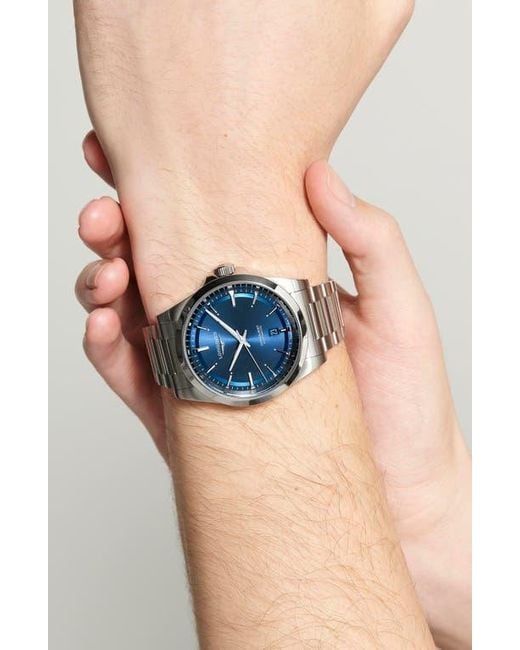 Longines Gray Conquest Automatic Bracelet Watch, 41Mm for men